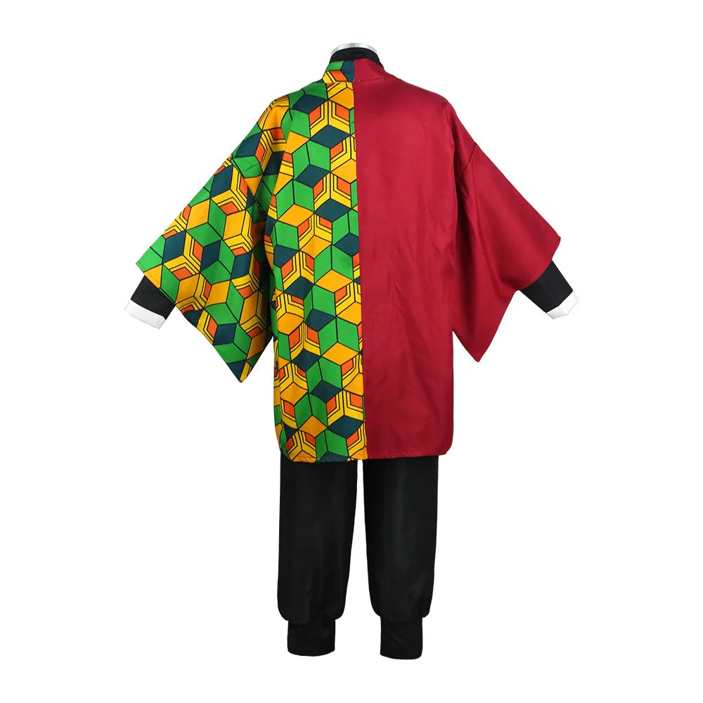 Demon Slayer Cosplay Tanjiro Nezuko Cosplay Kids Shinobu Costume Japanese Anime Cartoon Halloween Costume Christmas Gifts