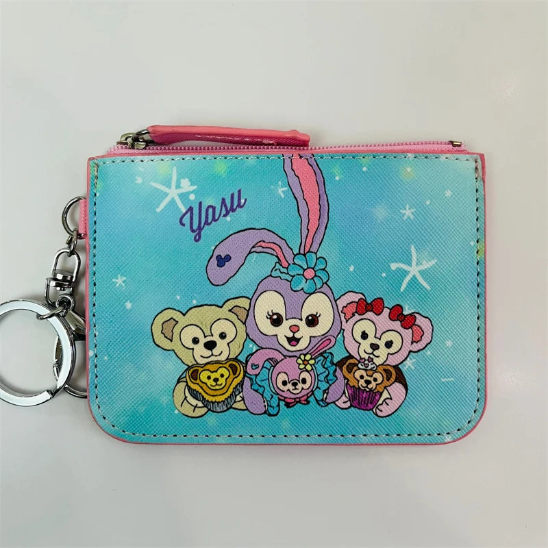 Disney Duffy StellaLou ShellieMay Anime Card Holder Cartoon Storage Bags Coin Wallet Handbag Kid Girl Birthday Gift
