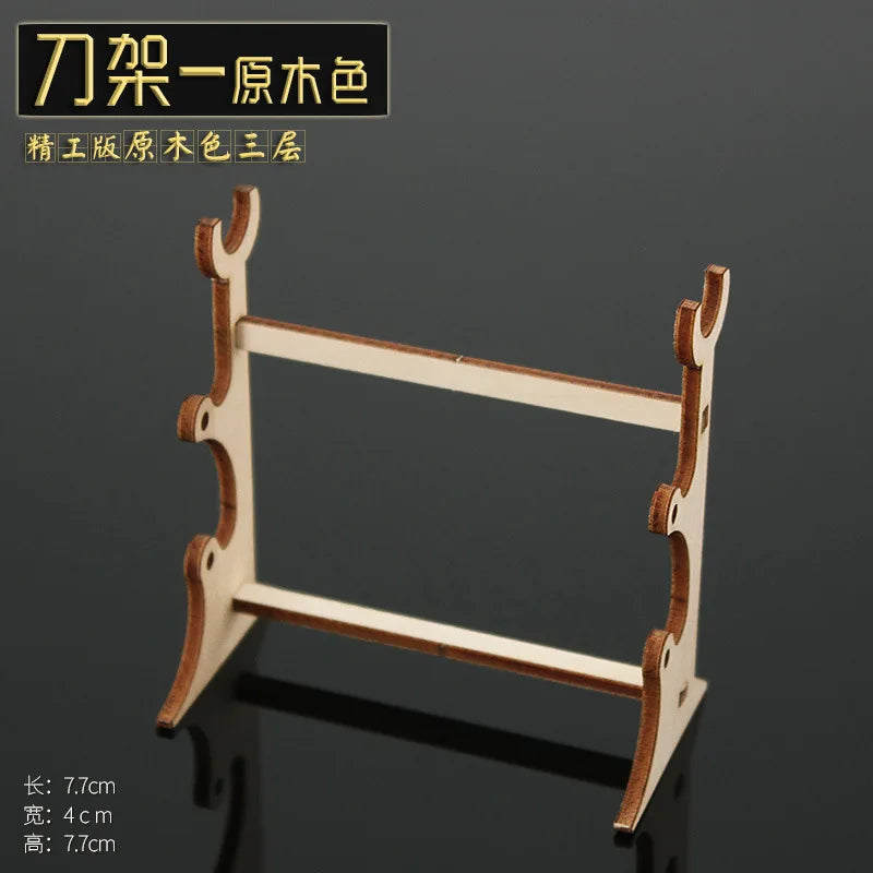 Anime Weapon DIY Displays Stand Model Gun Knife Samurai Sword Katana Holder Universal Frame Game Keychain Tool Box Gift Bag Toys