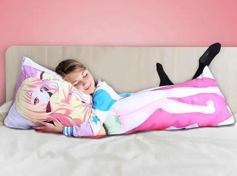 2WAY Anime Dakimakura Game Genshin Impact Barbara Cosplay Pillow Case Fullbody Hugging Pillowcase Peachskin Long Cushion Cover