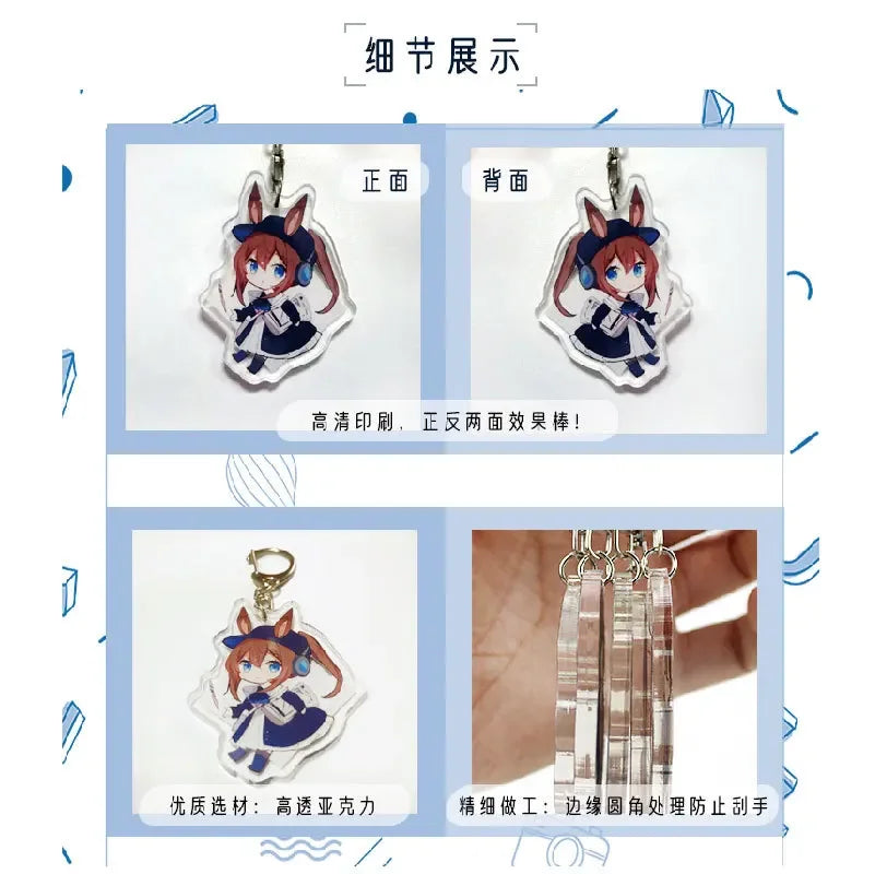 Anime Stand Uma Musume Pretty Derby Special Week Silence Suzuka Toukai Teiou Acrylic Figure Stand Model Plate Display Cute 15cm