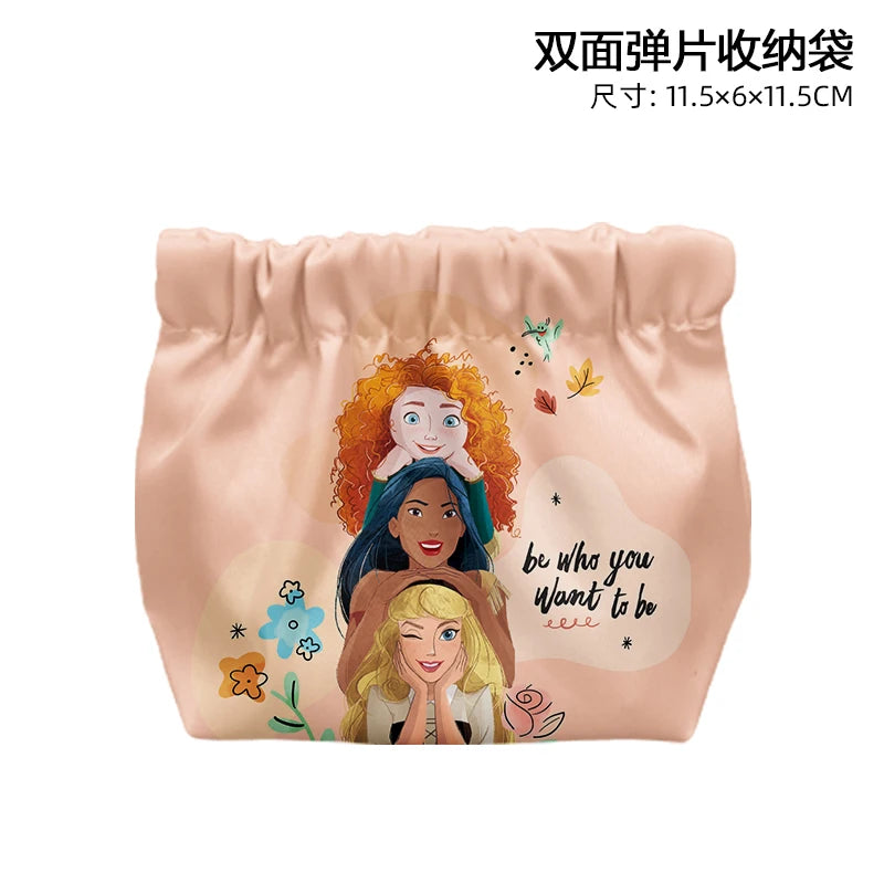 Disney Princess Cinderella T8841 Anime Briefcases Coin Bag Cartoon Makeup Bag Casual Purses Card Storage Handbag Gift