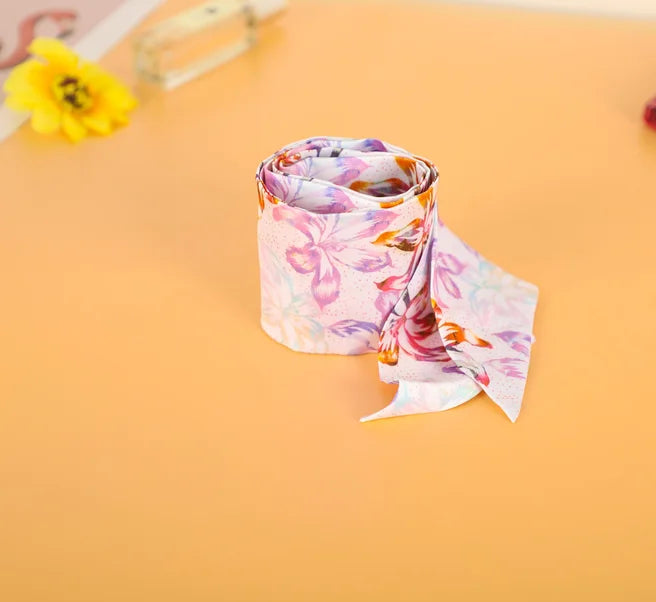 Customized Your Own Design Fashion Anime Silk Scarves Summer Cartoon Neck Scarf Wrap Neckerchief Unisex Birthday Gift