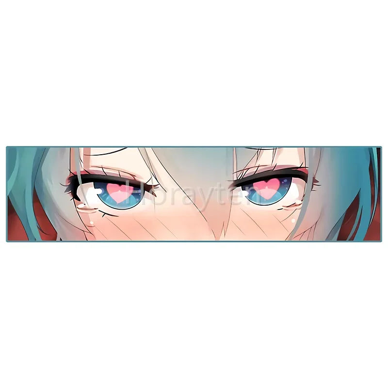 Car Decals Stickers for Japanese Beauty Love Eyes Anime Auto Motorcycle Helmet Decals Computer Case DIY Decoration