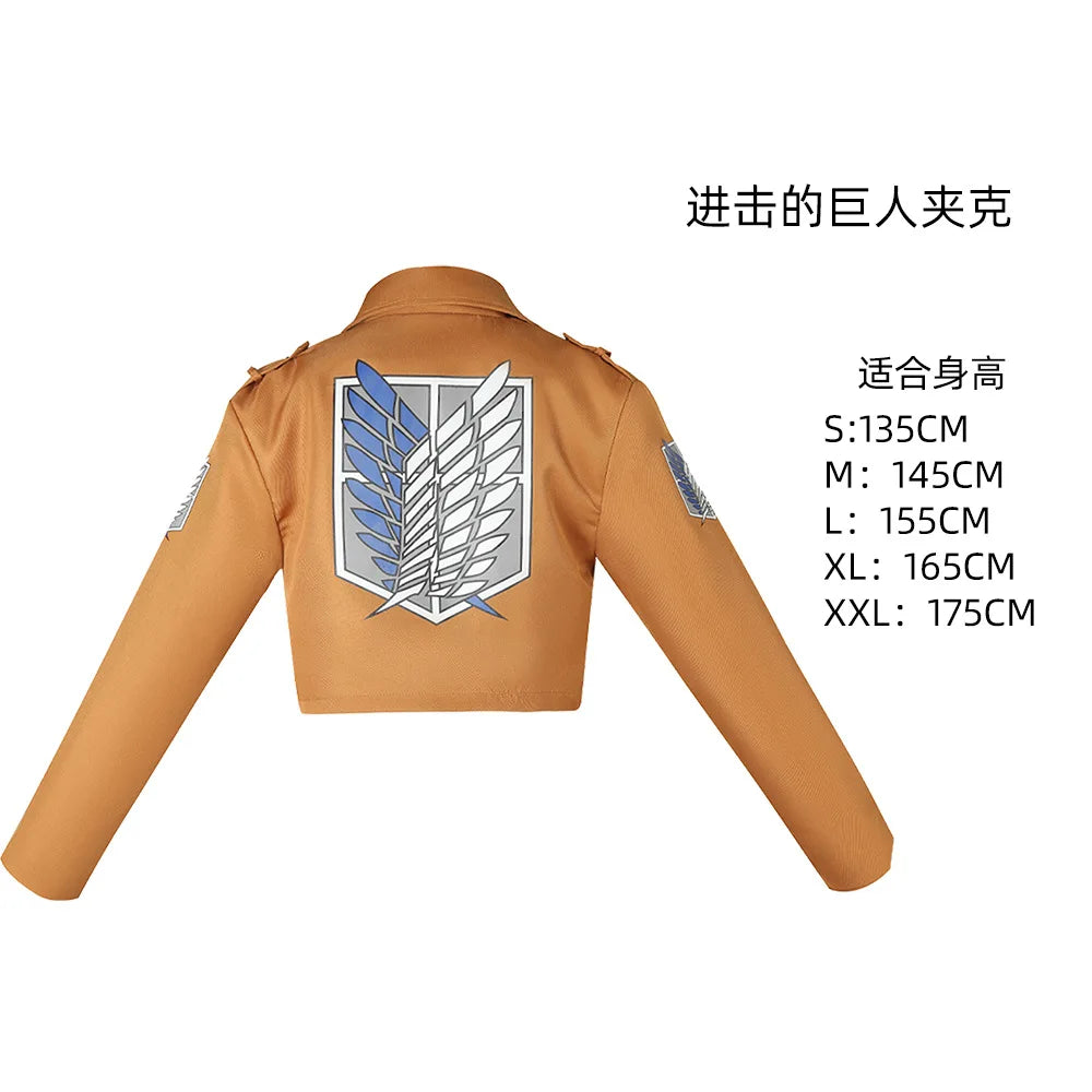 Attack on Titan A2201 Fashion Anime Coat Casual Coats Cartoon Winter Jackets Men Woman Clothing Unisex