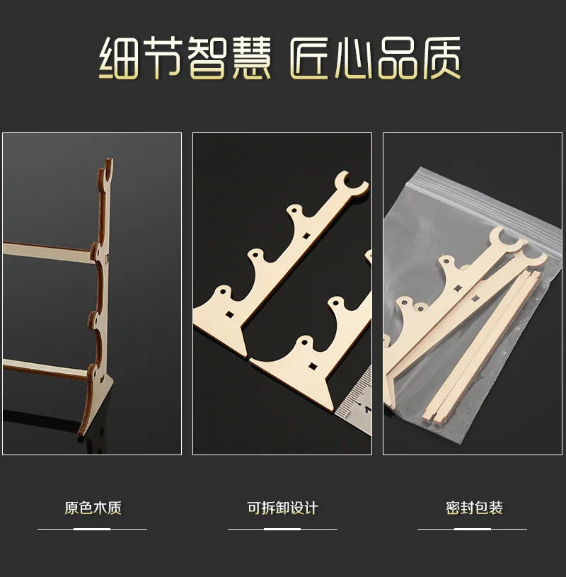 Anime Weapon DIY Displays Stand Model Gun Knife Samurai Sword Katana Holder Universal Frame Game Keychain Tool Box Gift Bag Toys