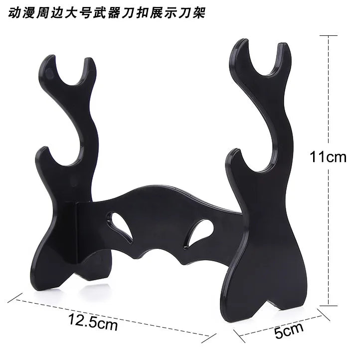 Anime Weapon DIY Displays Stand Model Gun Knife Samurai Sword Katana Holder Universal Frame Game Keychain Tool Box Gift Bag Toys