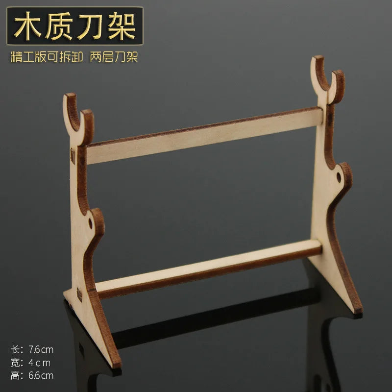 Anime Weapon DIY Displays Stand Model Gun Knife Samurai Sword Katana Holder Universal Frame Game Keychain Tool Box Gift Bag Toys