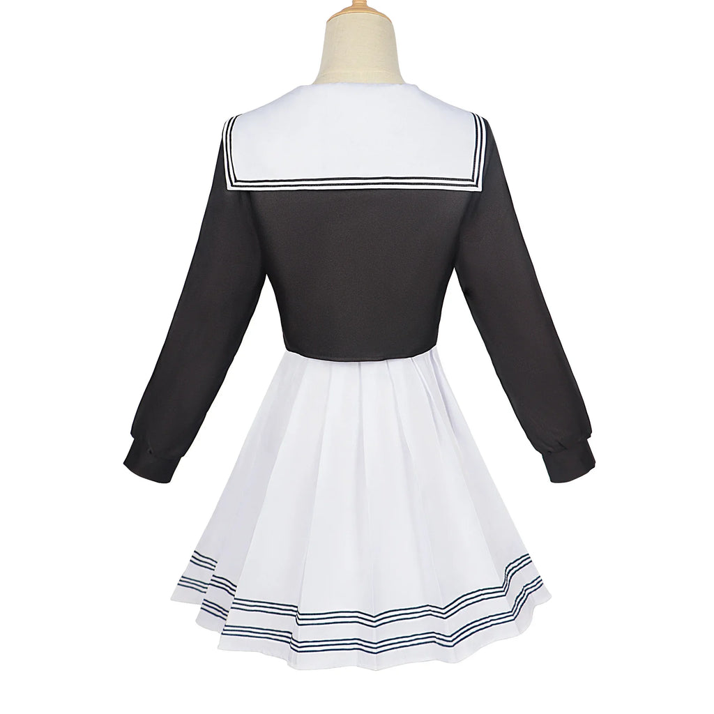 Anime Konohoshi Umika Cosplay Costume Manga Time Kirara White Dress Black Mini Coat School Jk Uniform Halloween for Girls