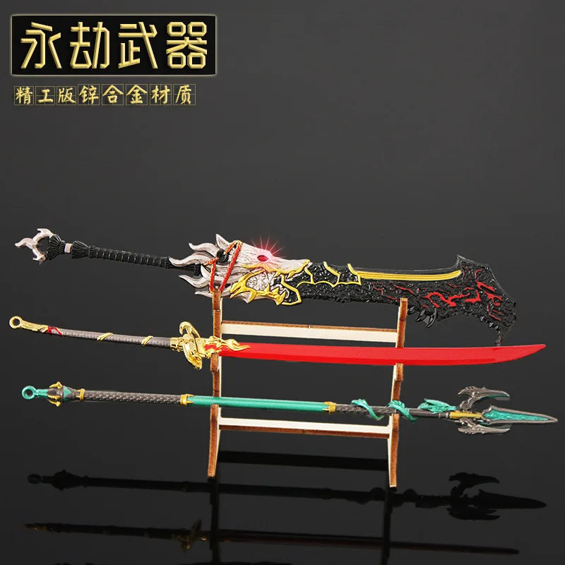Anime Weapon DIY Displays Stand Model Gun Knife Samurai Sword Katana Holder Universal Frame Game Keychain Tool Box Gift Bag Toys