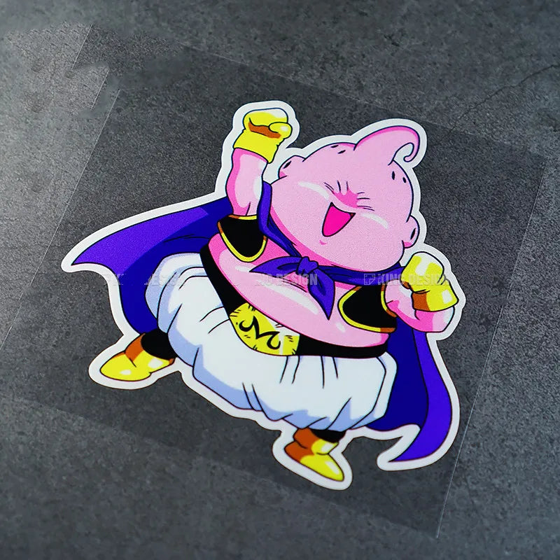 Car Styling Sticker Decal for Anime Classic Demon Buopu Majin Buu Cartoon Window Auto Truck Tail Bike Vans Motor Decals